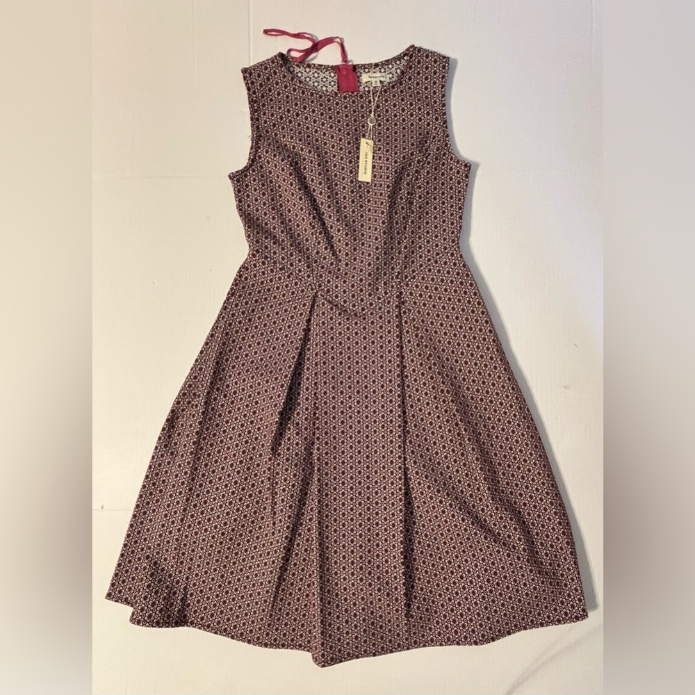 Max Studio Floral Box Pleat Dress Size M Medium NWT